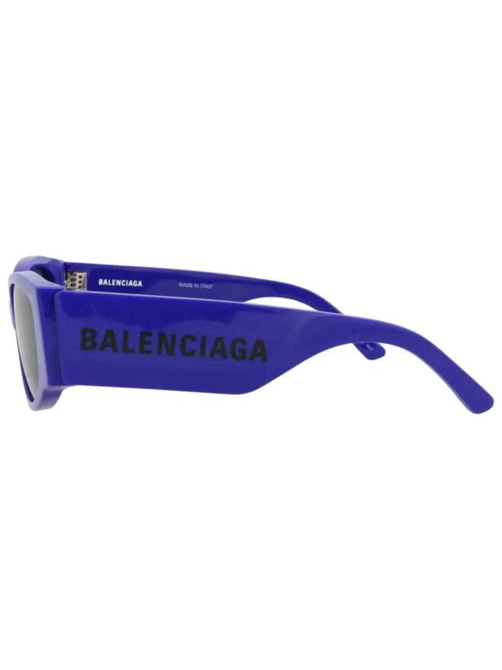 New Balenciaga Women's Sunglasses Cat Eye Recycled Acetate Frame Blue Blue Blue